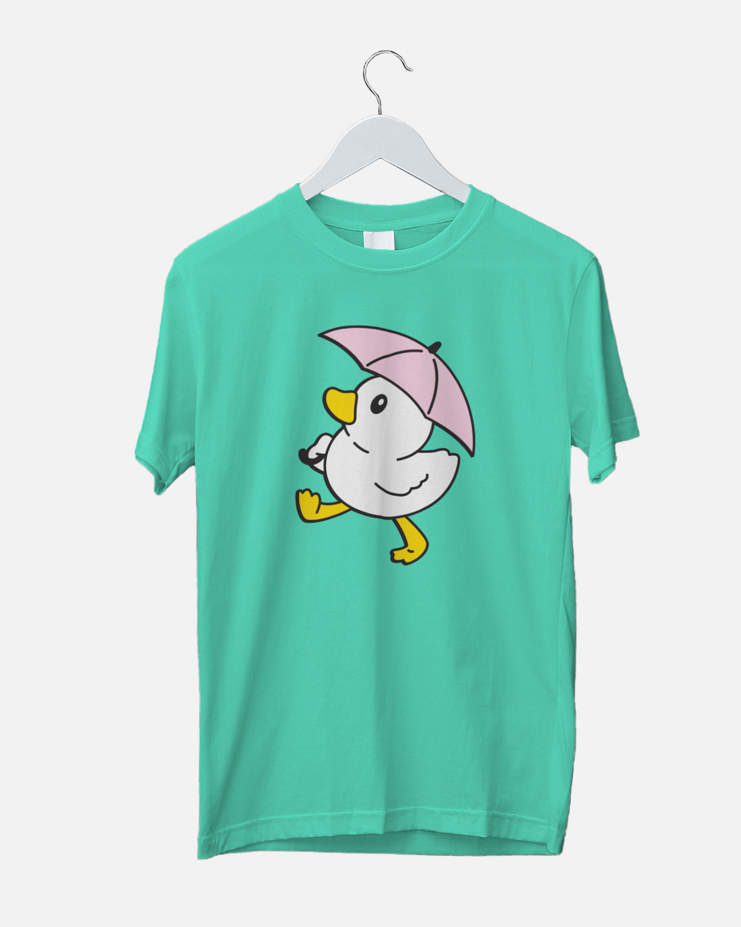 Duck with pink umbrella RT