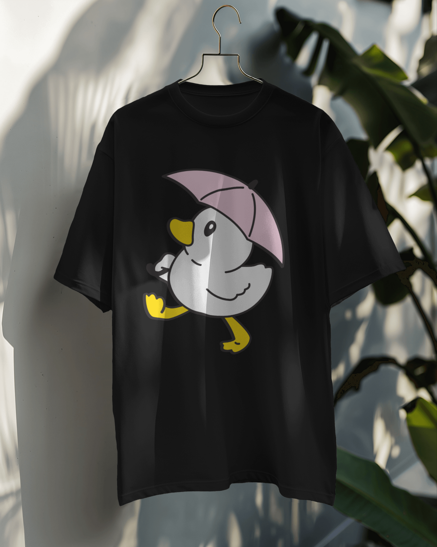 Duck with pink umbrella OT