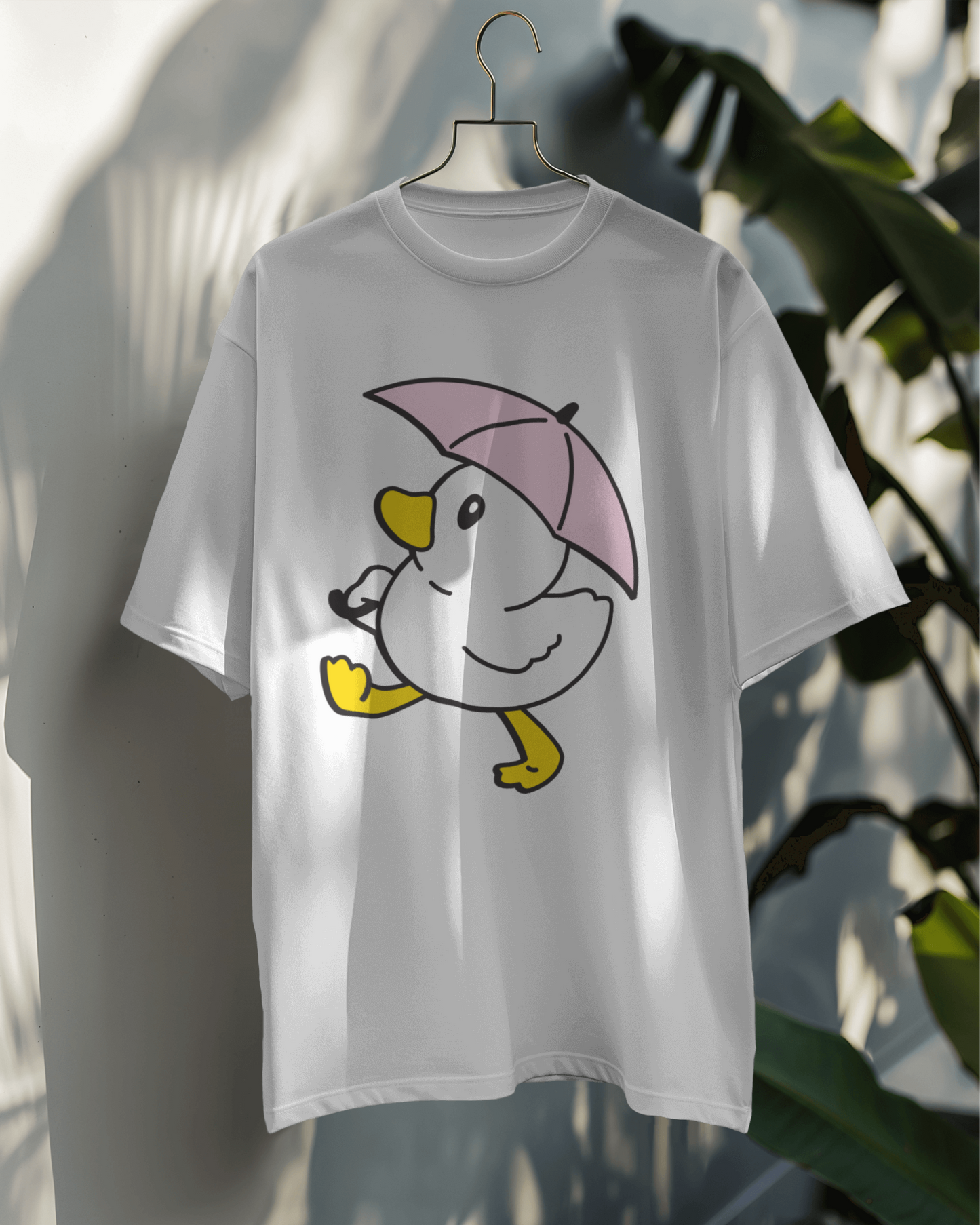 Duck with pink umbrella OT