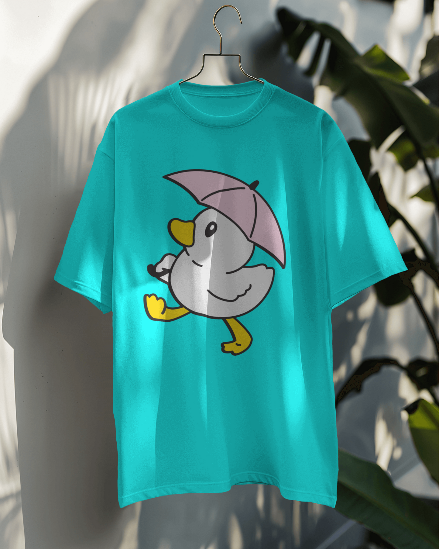 Duck with pink umbrella OT
