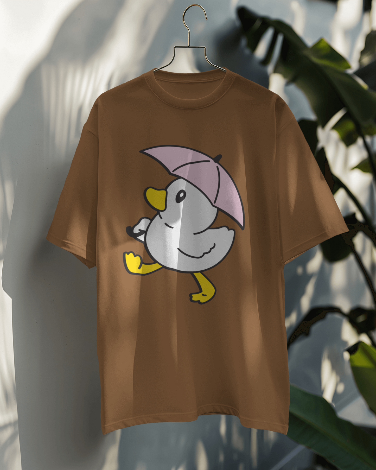 Duck with pink umbrella OT