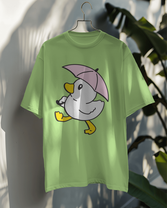 Duck with pink umbrella OT
