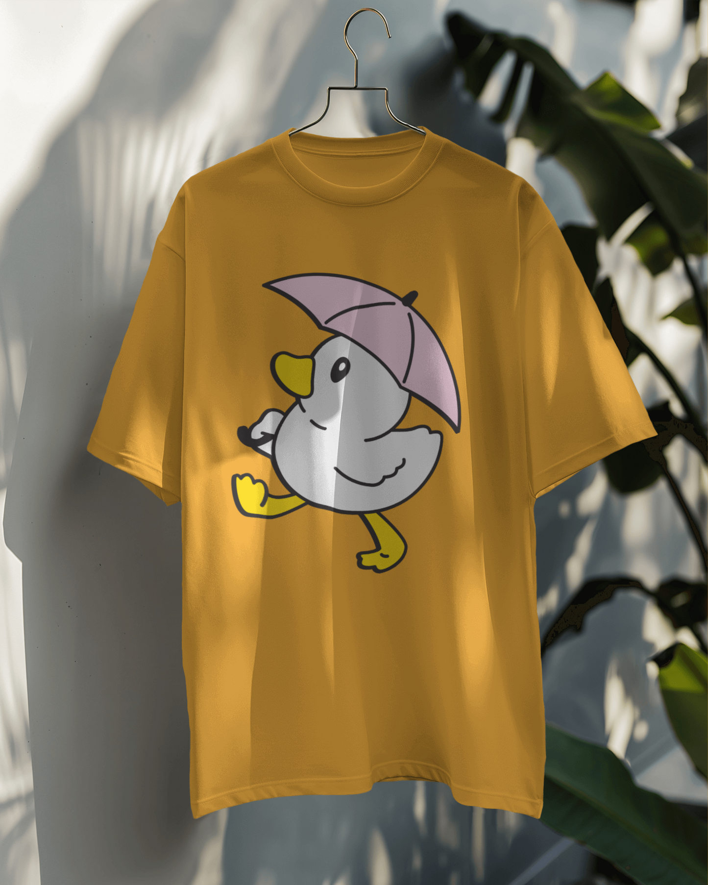 Duck with pink umbrella OT