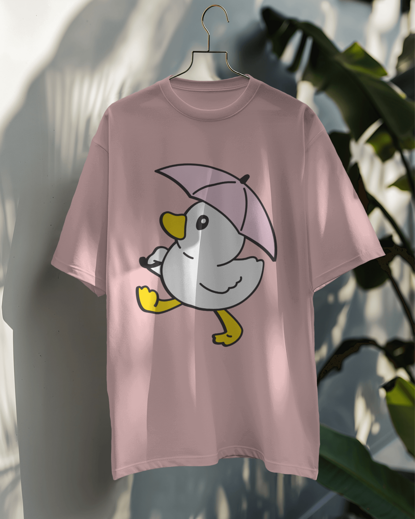 Duck with pink umbrella OT