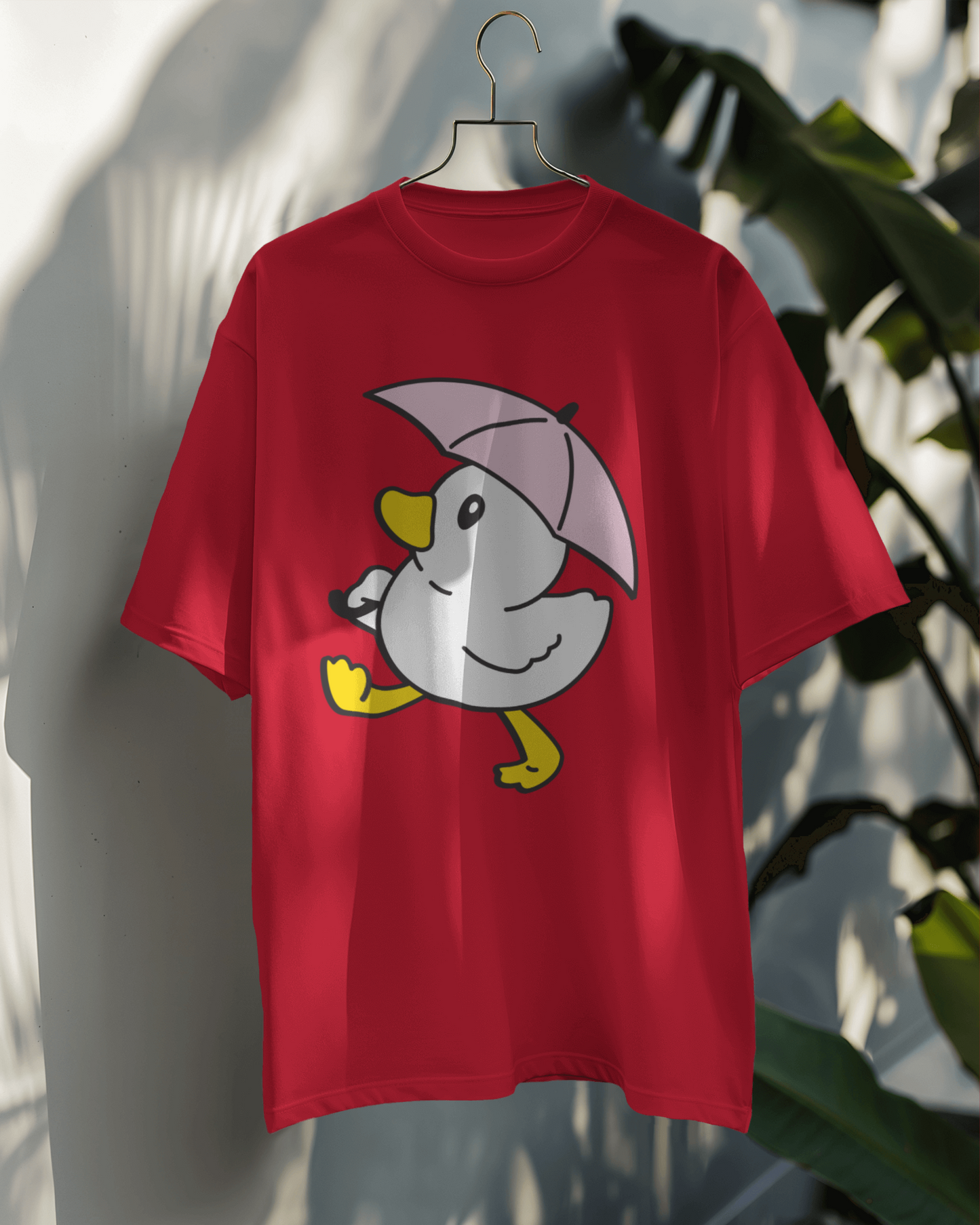 Duck with pink umbrella OT